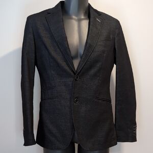 Simons Le 31 Charcoal Grey Denim Blazer